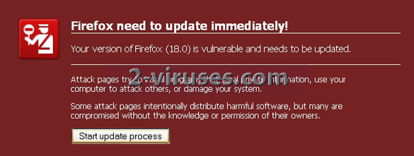 Firefox need to update immediately ウイルス