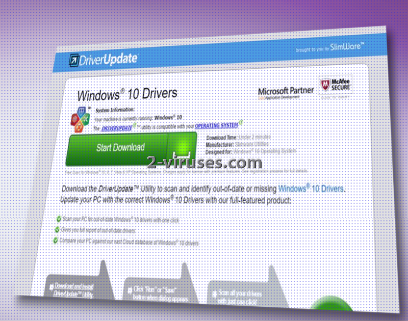 DriverUpdate.net ポップアップ