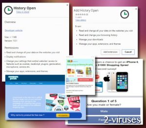 History Open 拡張機能ウイルス