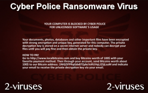 Cyber Police Ransomware ウイルス