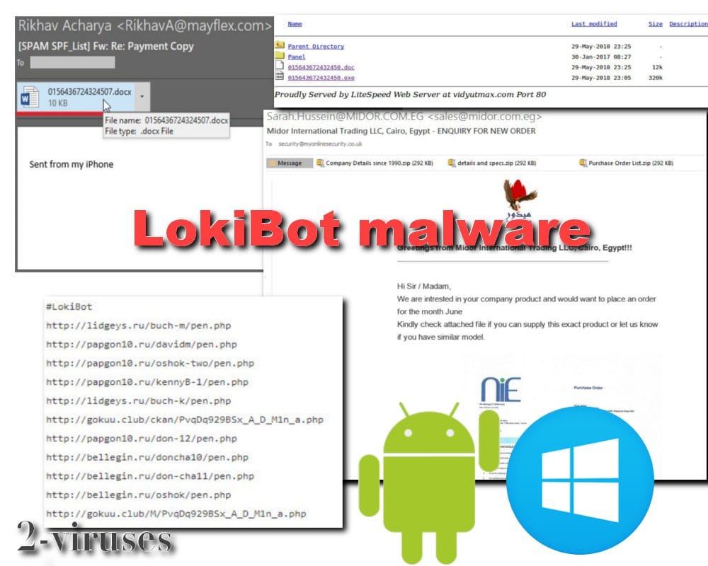 lokibot windows screenshots virus trojan