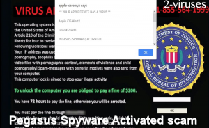 Pegasus Spyware Activated 詐欺