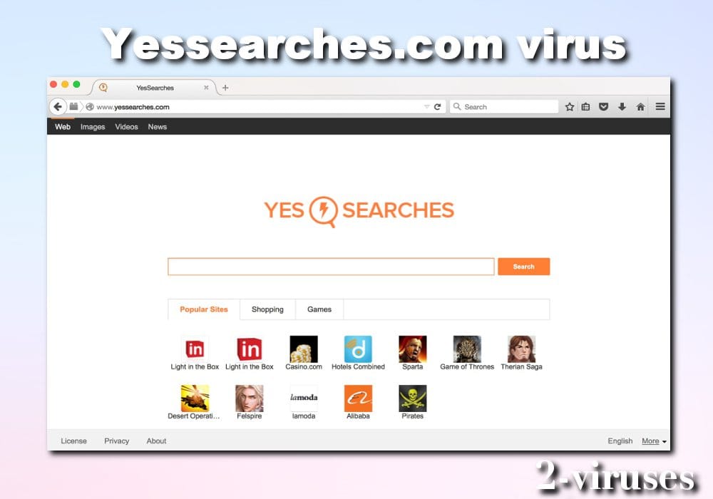 yes searches browser hijacker