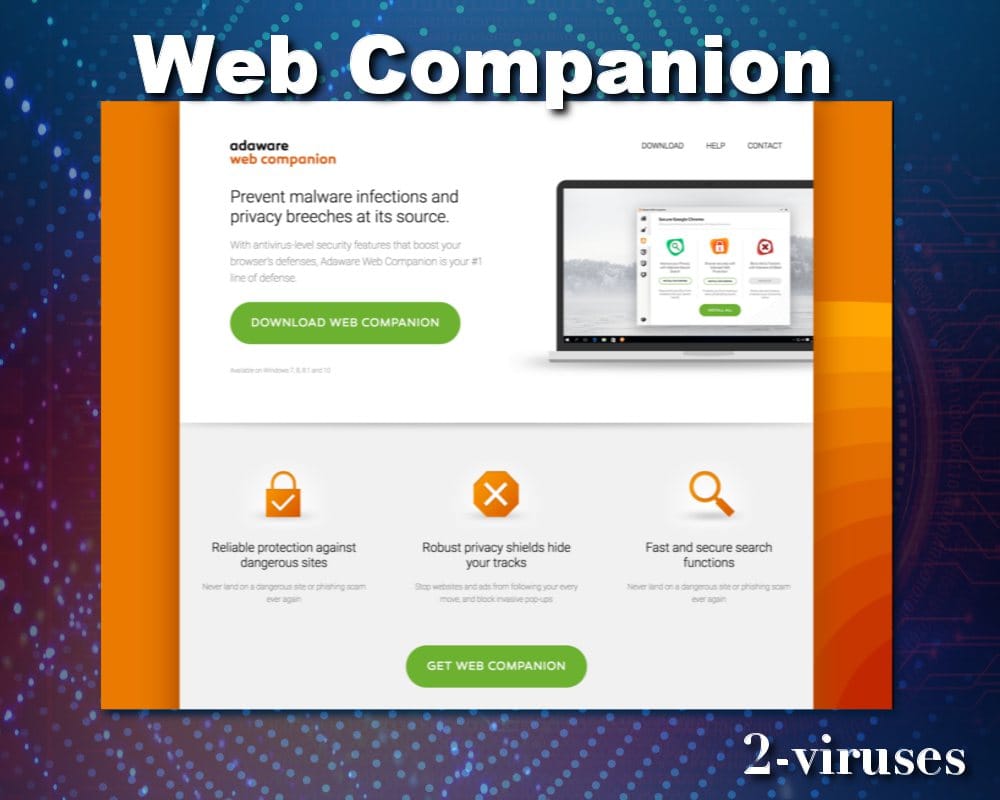 Web Companion を削除するには Malwarerid Web Companion を削除するには Malwarerid