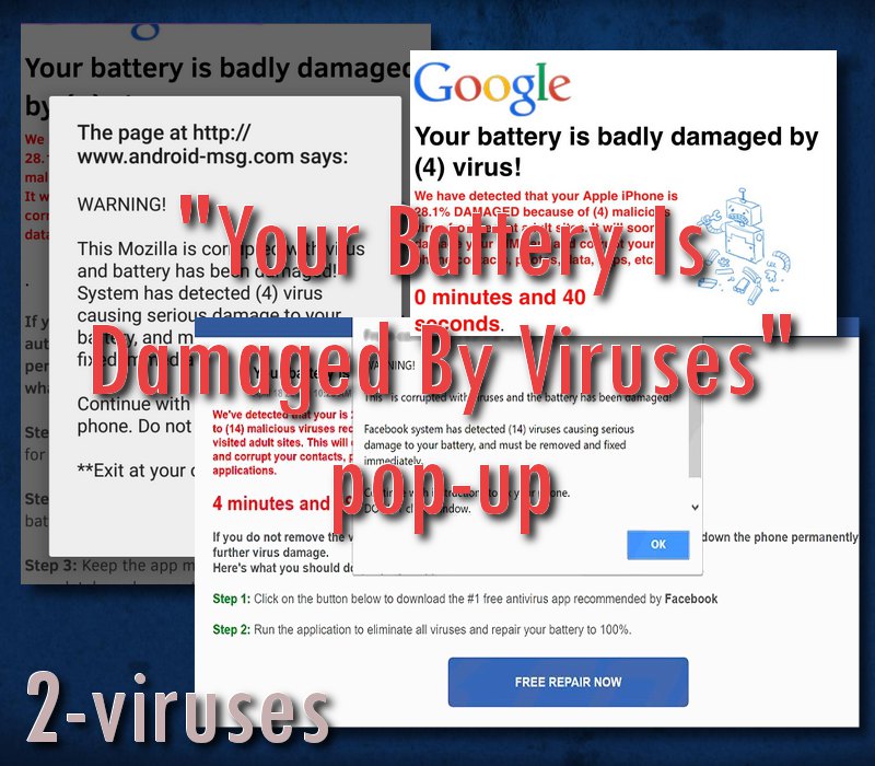 Your battery is damaged by viruses