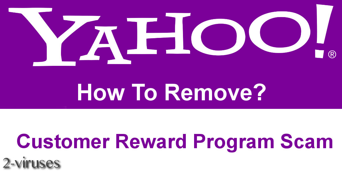 Customer Reward Program Scam remove